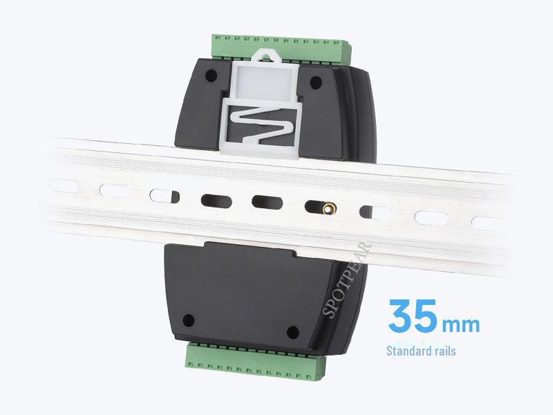 USB To 8-Channel RS485 Industrial Isolated Converter with 35mm Rail/Stack Installation Support