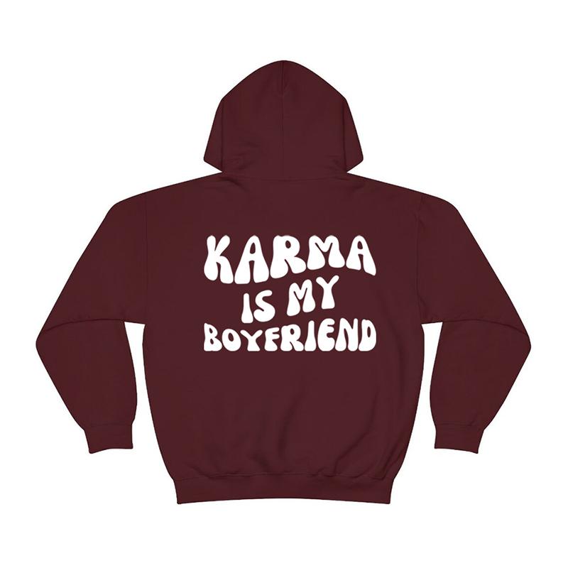 Mikina s kapucí Karma je můj přítel Midnights mikina s kapucí Meet Me At Midnight Lyric Hodoies Kawaii Harajuku Tops