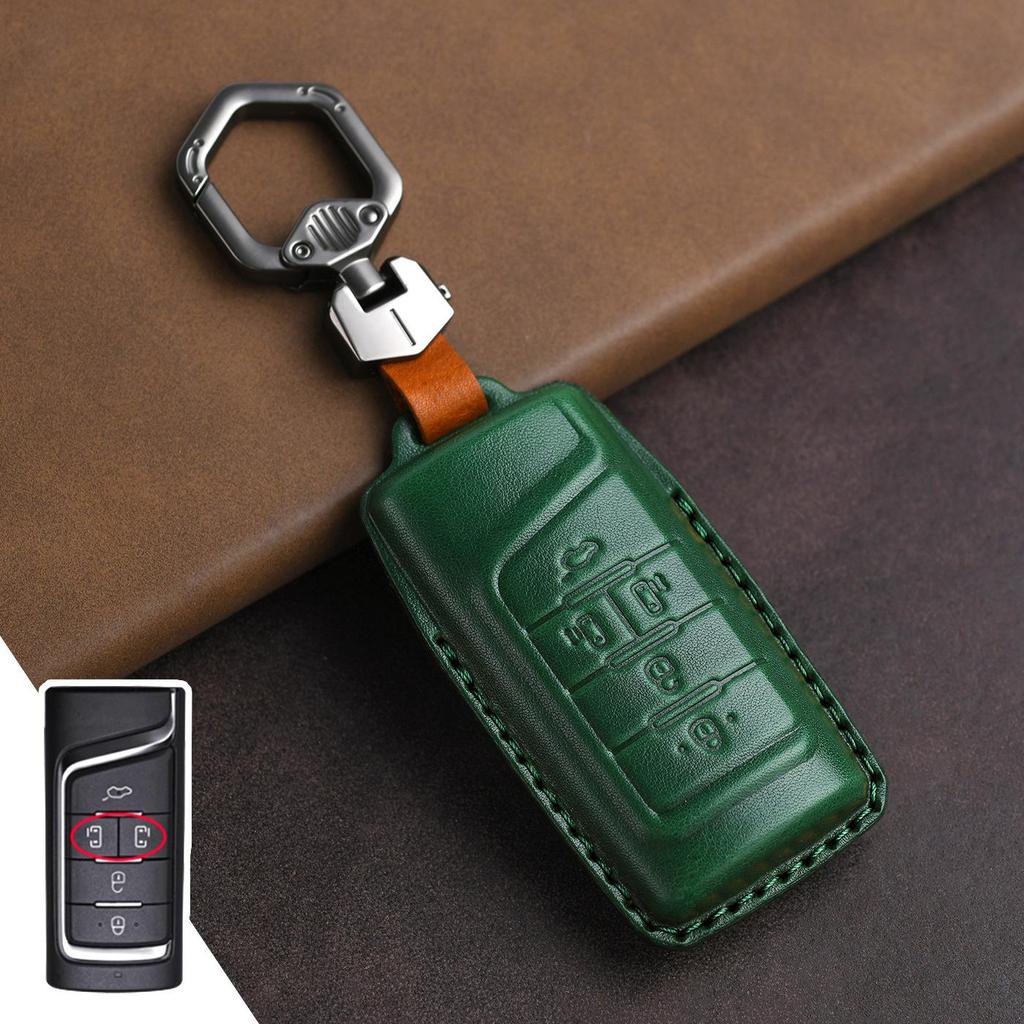 Genuine Leather Key Cover for GAC Trumpchi GS4/GS8/GS5/M6/GS7/M8 Models.