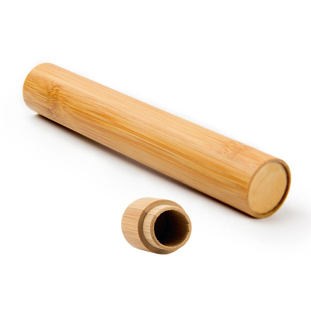 Zahnbürstenetui aus Bambus Zahnbürsten-Reisebehälter Natürliche Zahnbürsten-Kassette