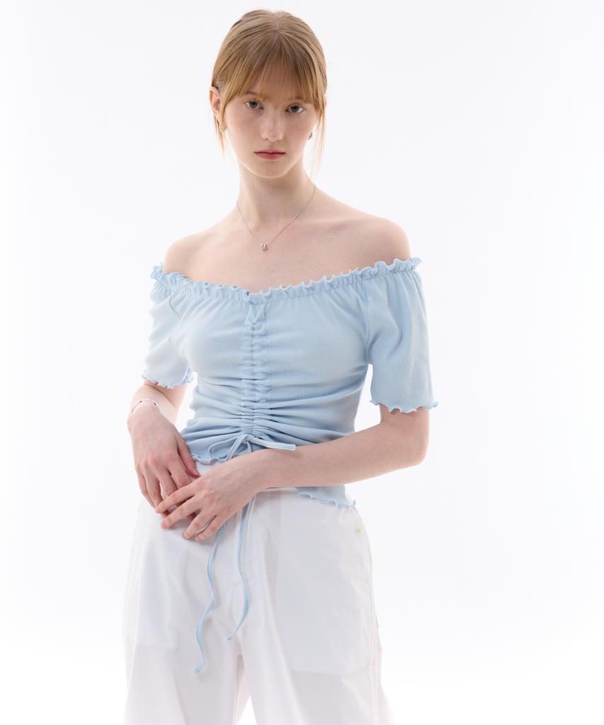 Alikim Xoxo Off-Shoulder / Sky Blue