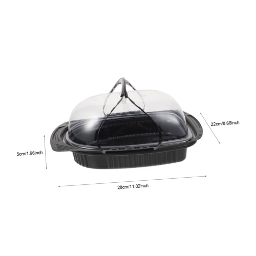 VORCOOL 10-Piece Takeout Container Set, Disposable Roast Chicken/Duck Containers with Handles, Lunch Boxes, Food Packs, Eco-Friendly and Stylish Bento