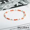Literary Gentle Style Bow Knot Retro Color Block Rice Bead Layered Bracelet