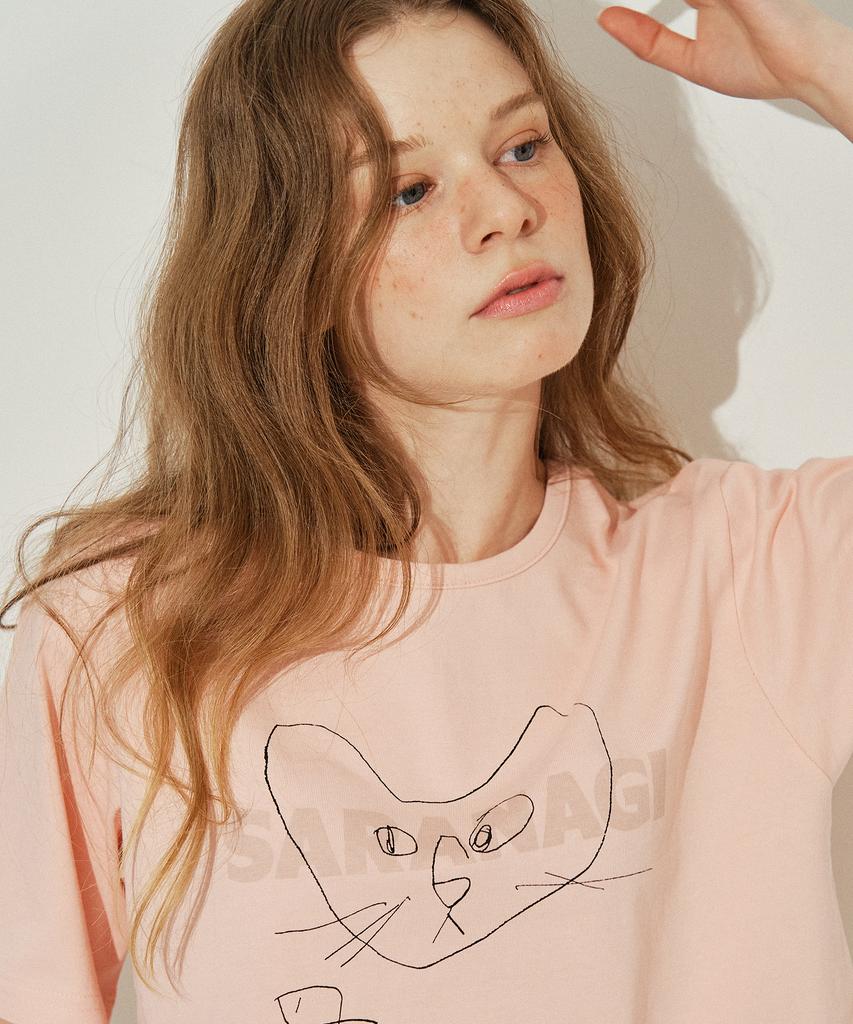 SARANAGI Se0524-Crop T-Shirt(Pink)
