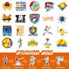 50 Yellow Softball Stickers Softball Stickers Skateboard Guitar Luggage Waterproof Stickers