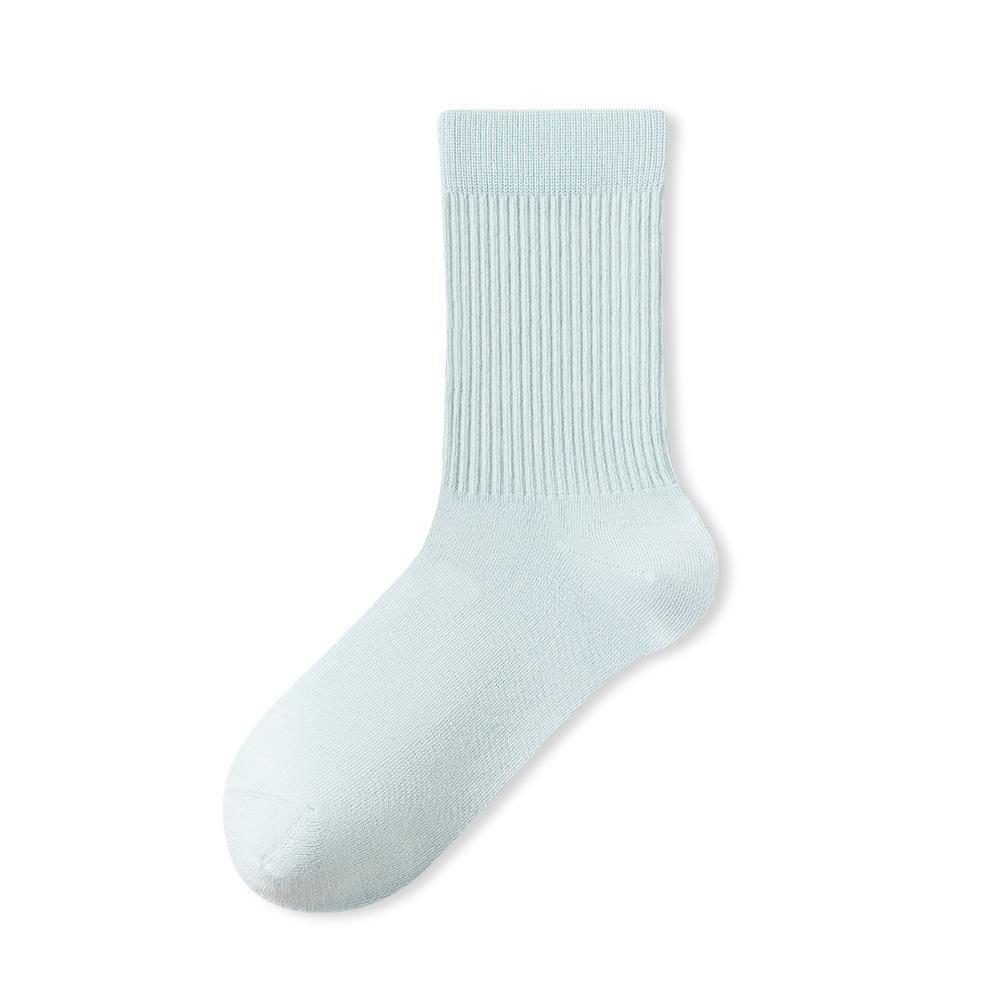 5 Pairs of Women's Spring and Summer Mid-calf Anti-odour, Sweat-absorbent, Casual and Versatile Breathable Loose Pile Socks