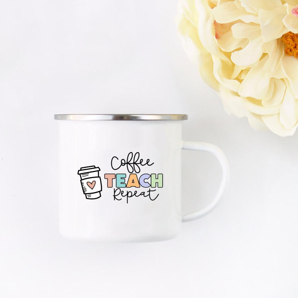 Teach Them Love Them Watch Them Grow Cute Teacher Floral Mug Back To School Teacher Appreciation Gift Teachers's Coffee Cup
