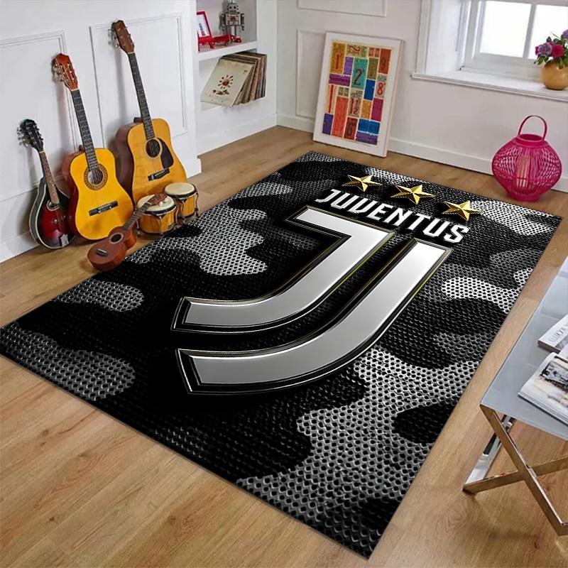 Juventus Dywan z nadrukiem do sypialni salonu wystroju domu Dywany Mata Mata antypoślizgowa Dywanik przy łóżku