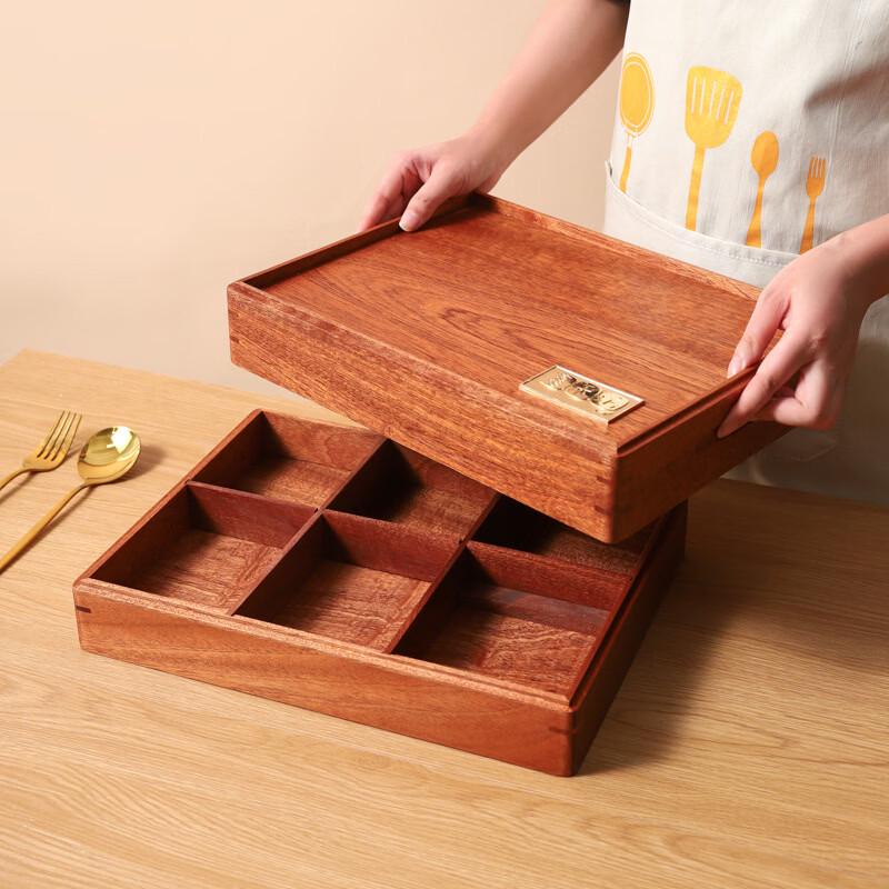 

SMVP Ebony Wood Divided Lunch Box