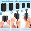 28pcs Ferrite Bead Clips For Various Types Of Cables Including USB,power Lines,network Cables,telephone Lines,and Audio Cables