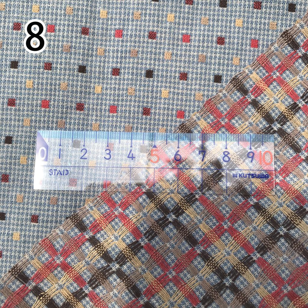 50*70cm Japanese Yarn Dyed Cotton Fabric for DIY Doll Basic Patchwork Purse Sewing Quilting Craft Yarn-dyed Cloth