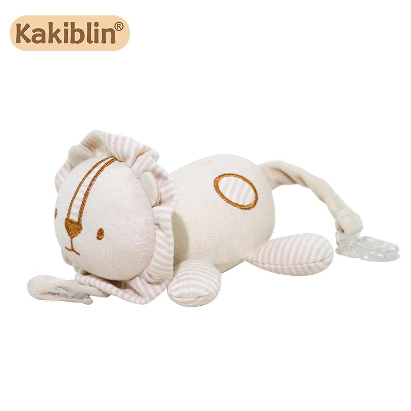 

Kakiblin Органическая хлопковая детская успокаивающая кукла со съемным держателем для пустышки