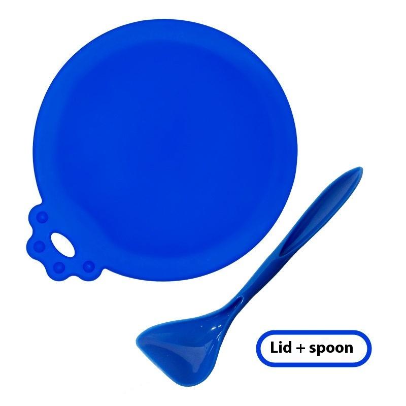 Silicone Canned Lid Sealed Spoon Feeders Food Can Lid For Puppy Dog Cat Storage Top Cap Reusable Cover Lid Pet Daily Supplies