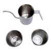 Mini Coffee Pot Mug Set Stackable 380ml Drip Coffee Pot 2 250ml Camping Coffee Mug Stainless Steel For Outdoor Portable
