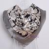 Fashion Brand Female Pink Scarf Hijab,Women Polyester Silk Scarf Printed,Flowers Design Satin Big Square Scarf/Shawl For Ladies