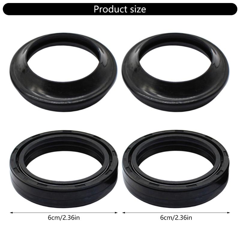 Tool Free Installation Motorcycle Front Fork Oil Seal Set with Spring Loaded Lip and Dust Guard For 125-250cc Various Models