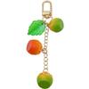 3D Strawberry Keychain: Fashionable Resin Fruit Bag & Car Ornament for Women