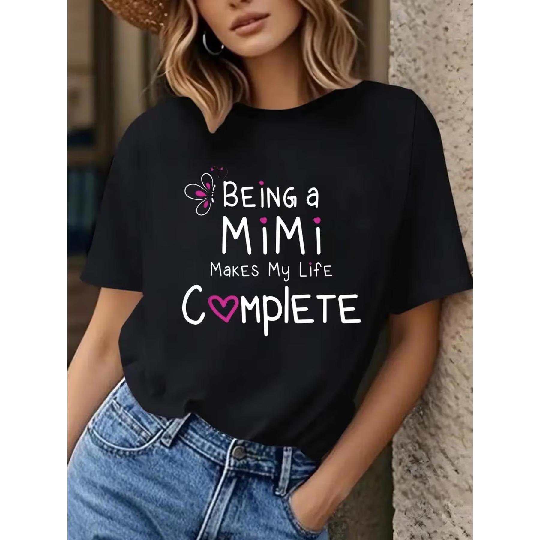 

Women s Slim Fit Anime Mimi Graphic T-Shirt - Short Sleeve Round Neck Casual Blouse XXL