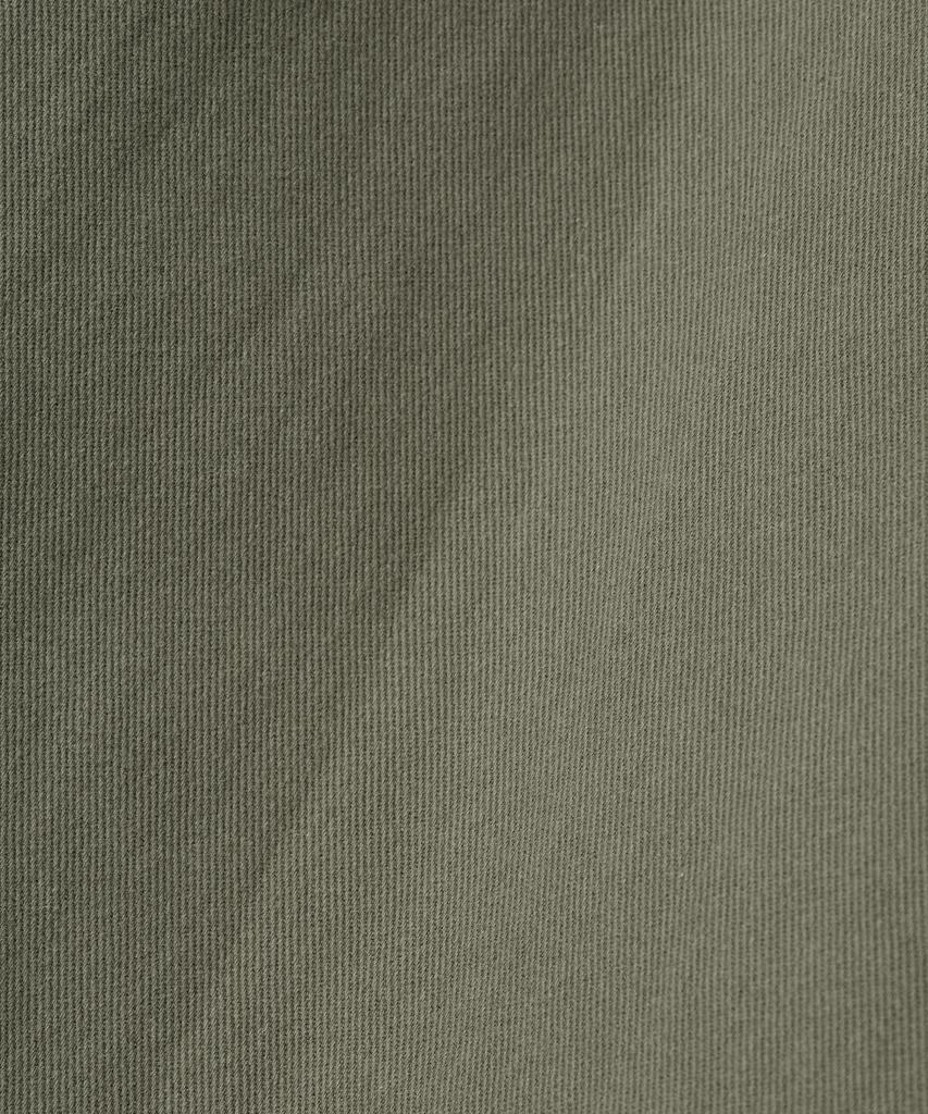 Uallong Essential Twill String Banding Wide Pants - Khaki