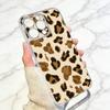 Leopard Print  Phone Case Transparent Silicone Soft For iPhone 17 16 15 14 13 12 11 Mini Pro Max Plus
