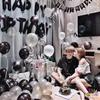 Romantic Birthday Surprise Decorations: Balloons and Background for Girls & Boyfriends