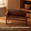 Miniature Wooden Sofa Toy Padded Furniture Detailed for DIY Miniatures, Crafters