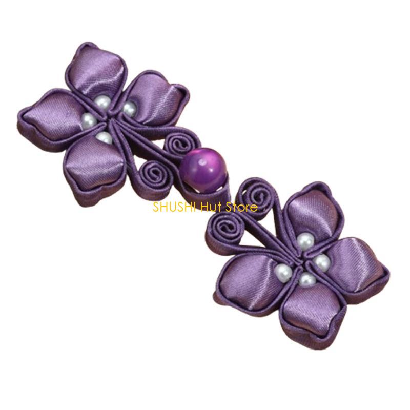 Cheongsam Buttons Cheongsam Cardigans Costume Outfit Sewing Chinese Closures Buttons Handmade Sewing Fasteners Closures D57B