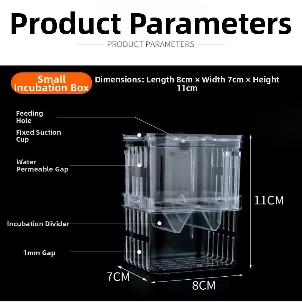 Transparent Fish Breeding Box Isolation Fish Isolation Box New Aquarium Breeder Box Fish Tank Use