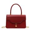 Red Wedding Retro Velvet Bag Women'S Messenger Portable Small Square Bag High Texture Portable Bridal Bag