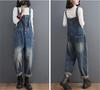Denim Loose Autumn Size [Mohokyo] Women's Overalls, Fit, Wide-Leg Jeans, Figure-Flattering, Spring, Summer, (Color Shown, L)