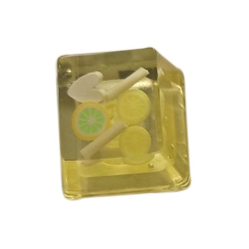 

Resin Keycap OEM Profile ESC Mechanical Keyboards Keycap Lemon Fruit Keycap For Game backlights Computer Keycaps 1PC