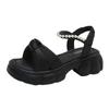 Stepping On Shit Sandals Women's Summer Wear High-end 2025 New French Fairy Wind Soft Sole Non-slip Fashion Sandals