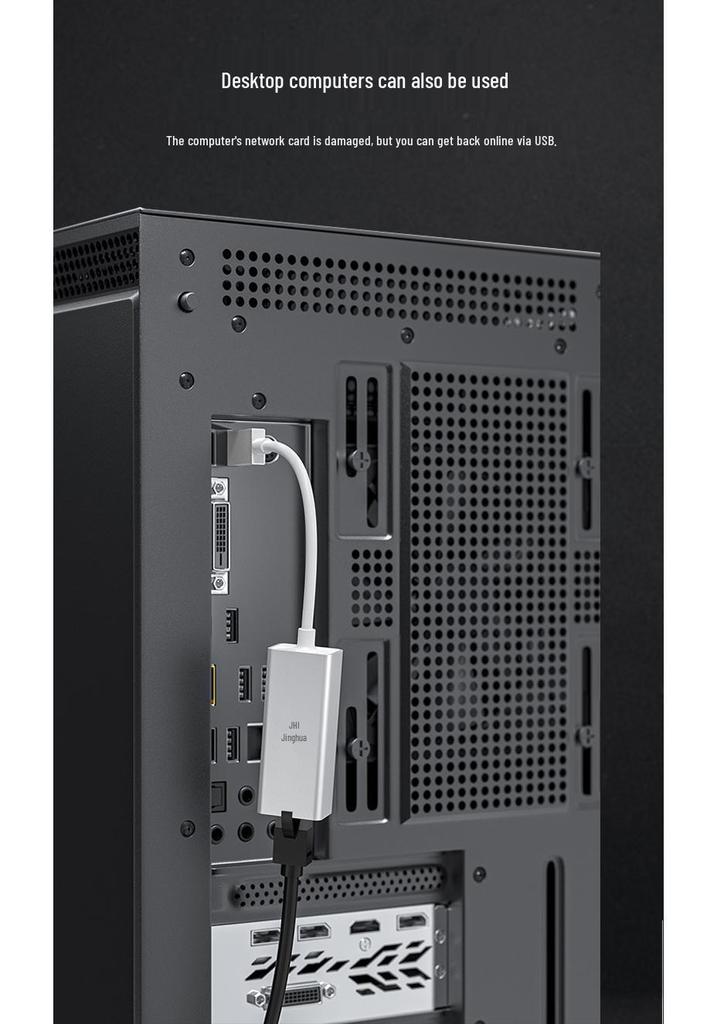 Type-C to Ethernet Adapter, 100M/1G Network Converter