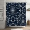 Boho Shower Curtain Floral Nature Pattern Bathroom Decor Vintage Farmhouse Backdrop Waterproof Fabric