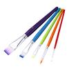Brushes with Non-slip Handle 5Pcs/Set Paint Brush for Face Body Painting, Nylon Bristle Beginners Painting Handle, Professional Oil Gouache