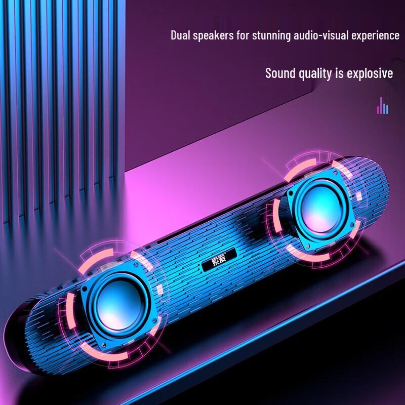 Sowell SA-A3 Wired USB Desktop Soundbar Speaker