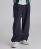 Baldebeullangko [2Pack] Wide One-Pleat Corduroy Fleece-Lined String Pants [3 Colors]