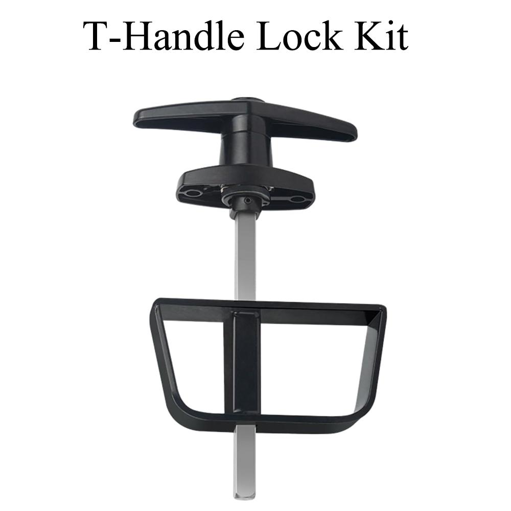 1pc T-Shaped Handle Lock Garage Lock Door Handle Zinc Alloy Anti-theft Lock T Handle Rear Campervan Door Lock Furniture Hardware