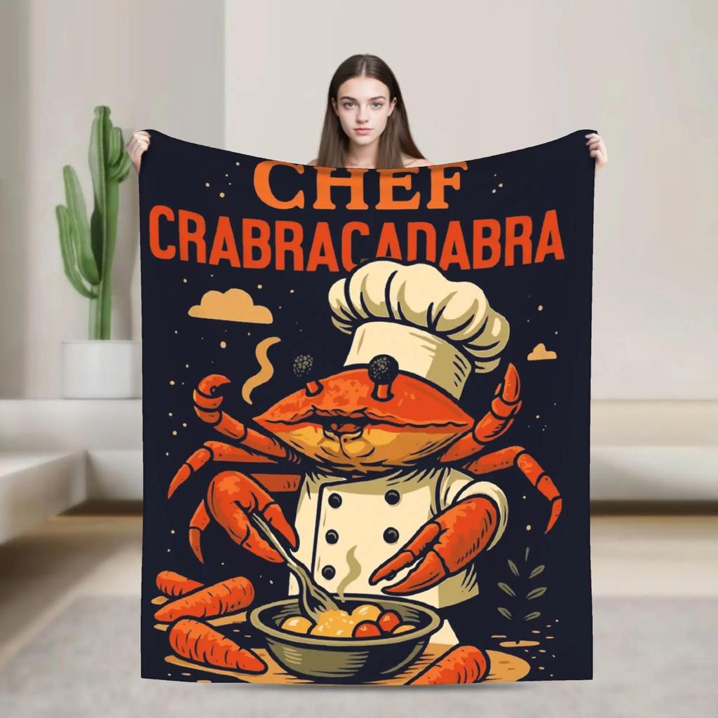 Italian Brainrot Cappuccino Assassino Cool Design Plush Flannel Throw Blanket for Living Room Soft Bedspread for Boys and Girls