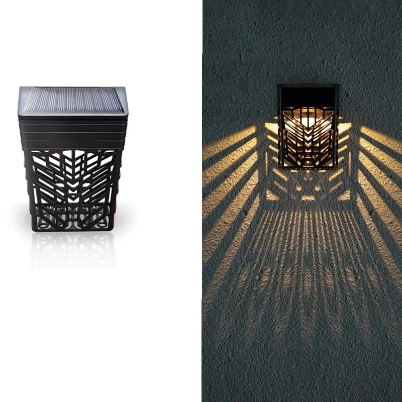 IP65 Waterproof Landscape Wall Washer Lights Garden Outdoor Decor Wall Solar Panel Power Home Courtyard Balcony Fence Lights