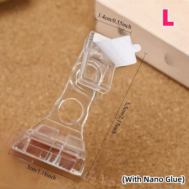 50 Pack Acrylic Card Display Stands with Nano Glue Transparent Easels for Showcasing Magnetic Card Holders Sports Trading Cards