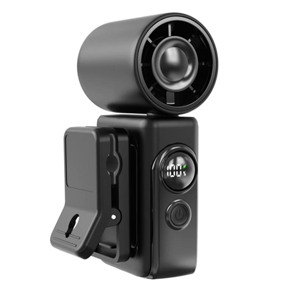 

Turbo Speed Portable Clip-On Fan LED Display Handheld Fans Adjustable Mini Fan Office