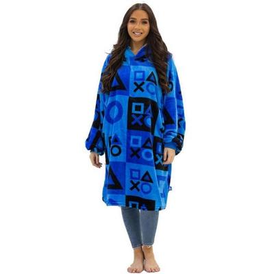 Childrens/Kids Checked Fleece Hooded Blanket