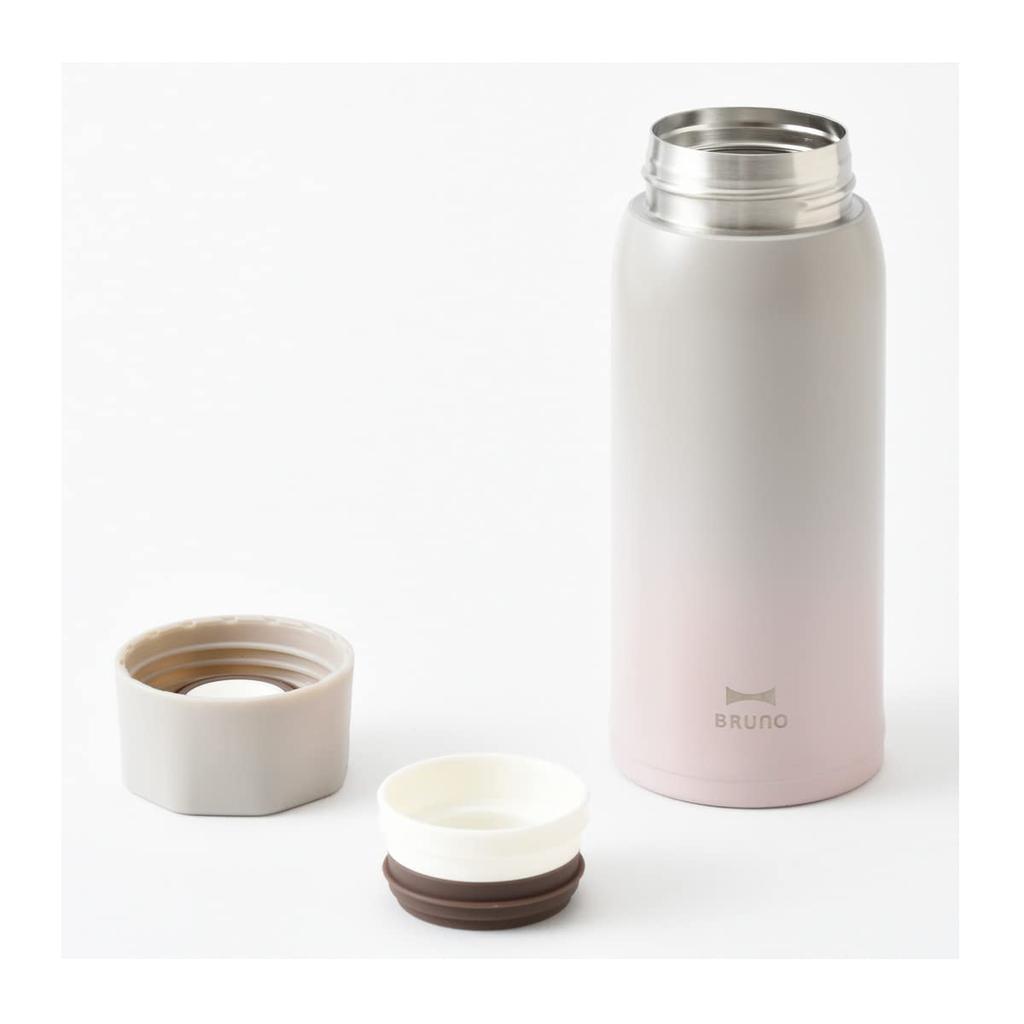 Bruno Stainless Steel Screw Bottle BHK271 Silver Greige [6760942]