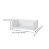Stackable Desk Organizer, Storage Rack, Office Home, SpaceSaving Shelf White S 38x28x13cm
