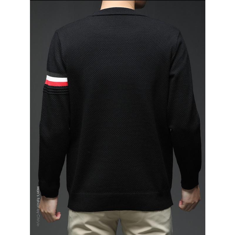 Men Fashion Casual Thick Knitted Pullover Warm Bottoming Sweater Top