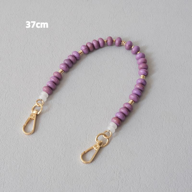 New Fashion Woman Bag Accessory Detachable Solid Beaded Chains Cute Acrylic Luxury Strap Women Bag Handle Candy Beads Chain