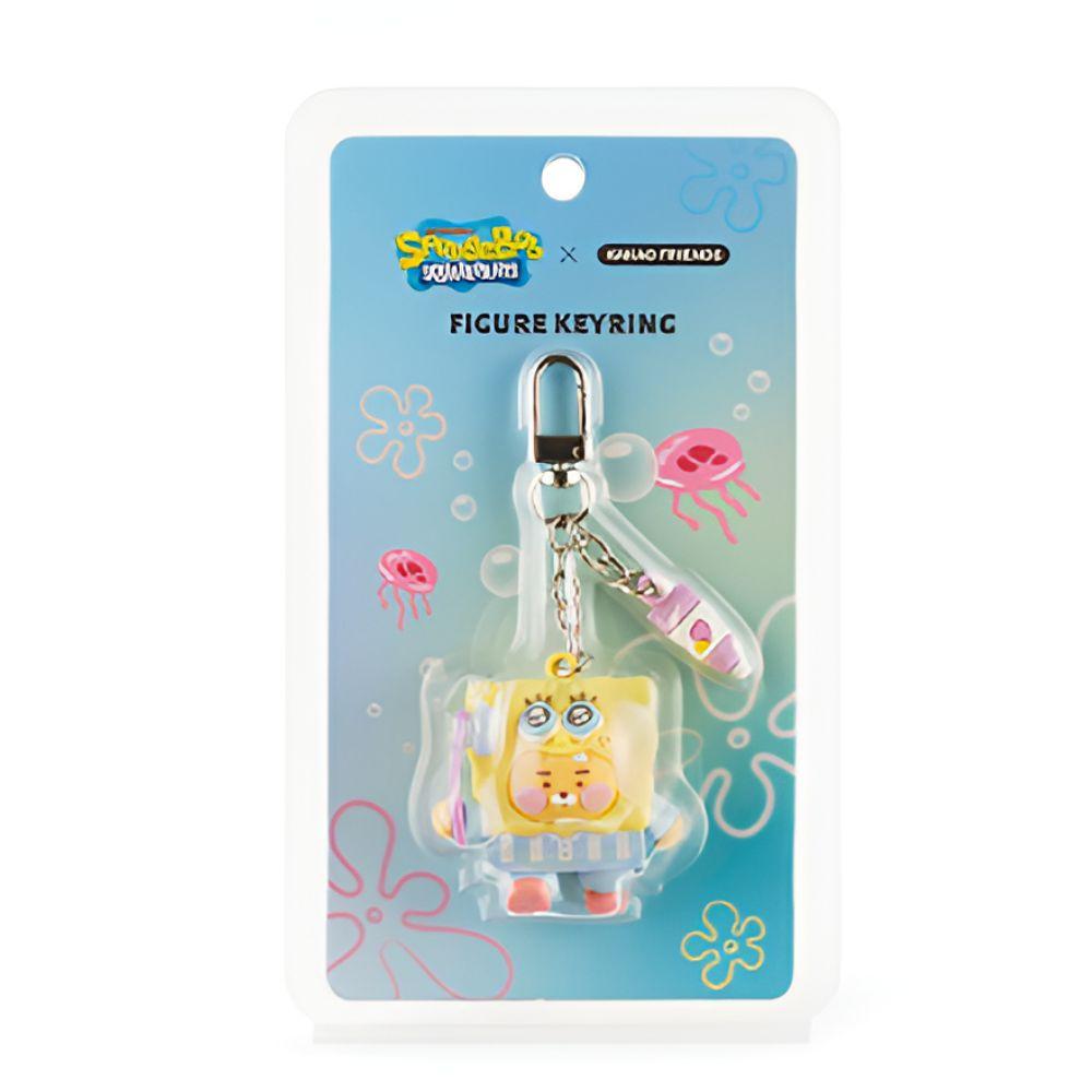 SpongeBob X Kakao Friends Malý Ryan Dětský SpongeBob Figurka Klíčenka PVC Roztomilá Kawaii Mini Panenka Klíčenka