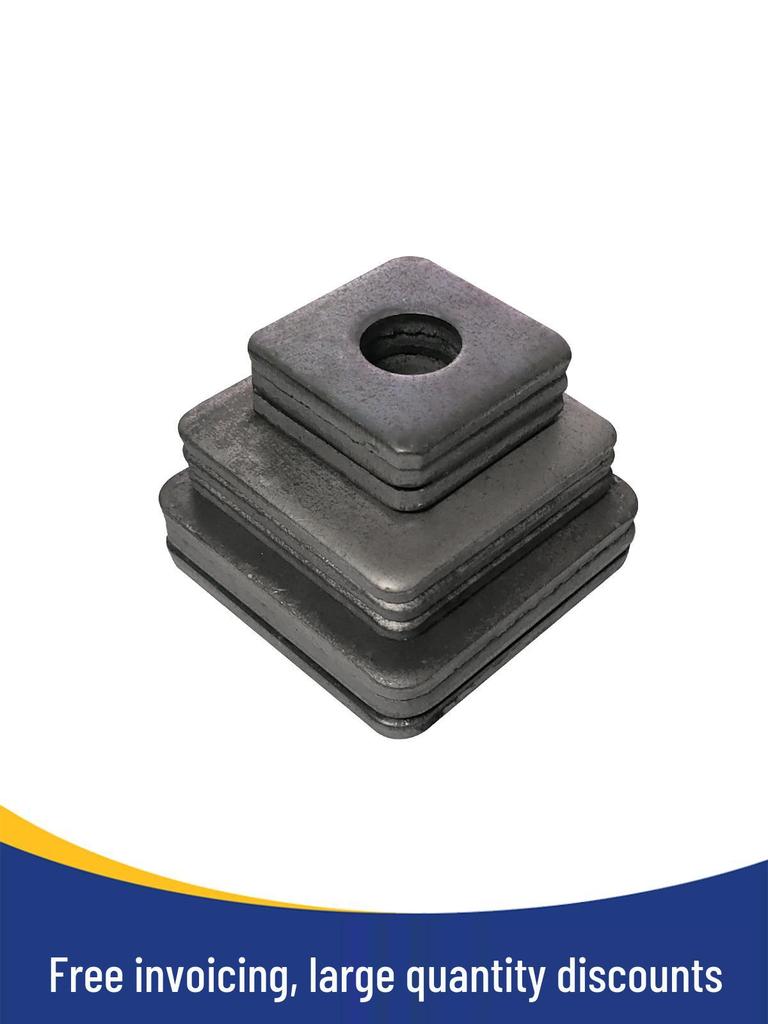 Black Carbon Steel Square Gasket with Hole