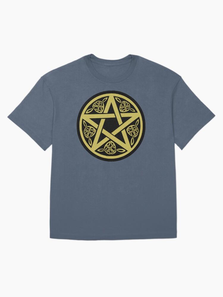 Pentangle Wicca Pentagram Witch Druid Pagan Wiccan Witchcraft Magic Symbol Oversized T-Shirt